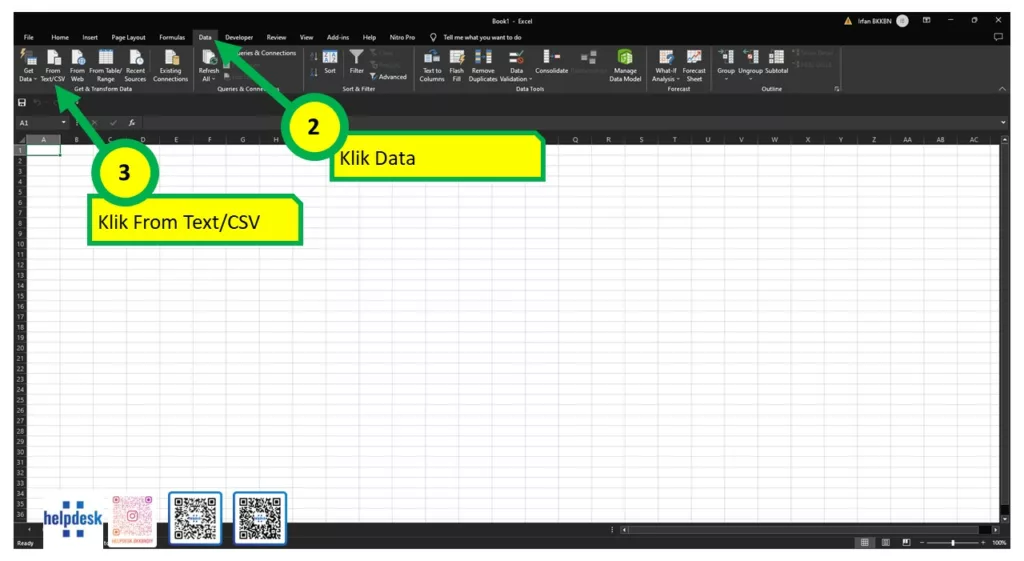 Cara Membuka File CSV Di Microsoft Office Excel - Irfan.cyou